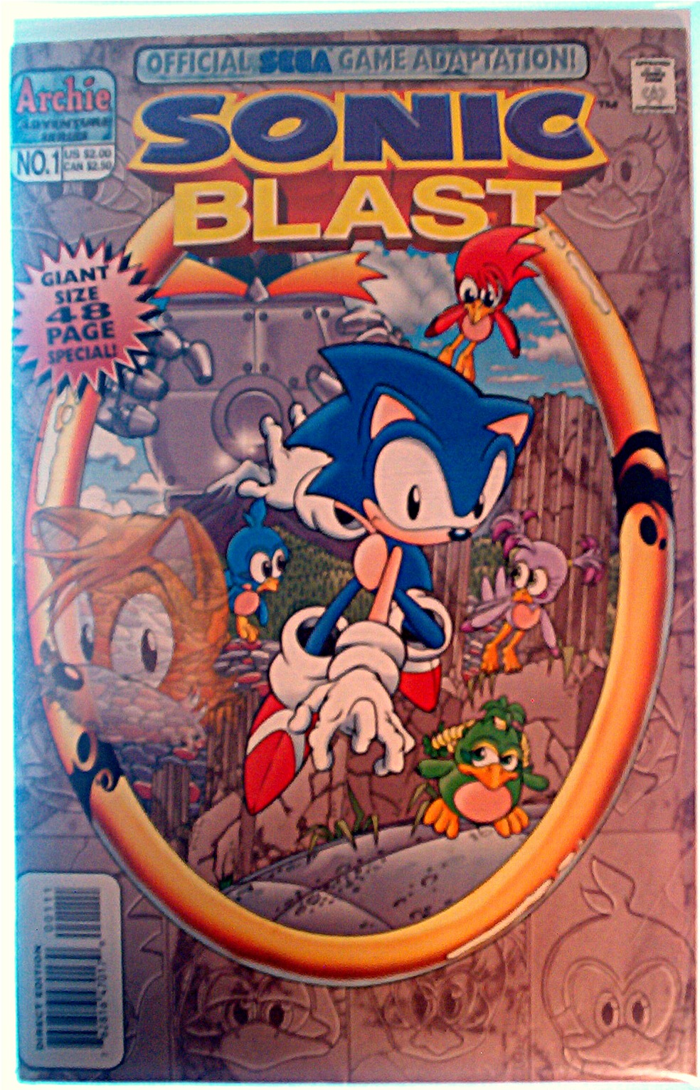 Dieses Magazin enthällt die Geschichte des Spiels Sonic 3D Flickies 